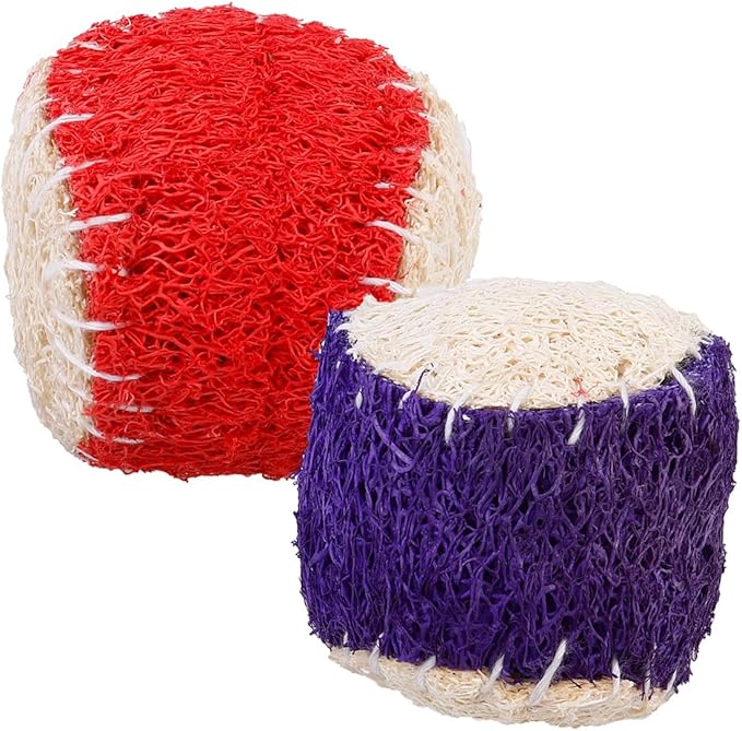 PRETYZOOM 2pcs Dog Chew Tennis Balls Interactive Puppy Chew Pet Training Supplies for Dogs Random Color