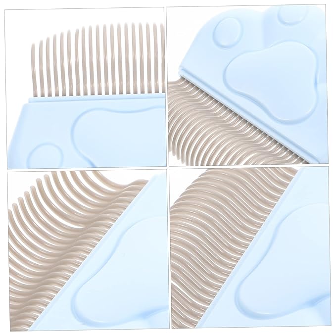 2pcs Cat Grooming Combs Deshedding Brush for Indoor Cats Pet Hair Remover Stainless Steel Bristle Pet Comb Accessories