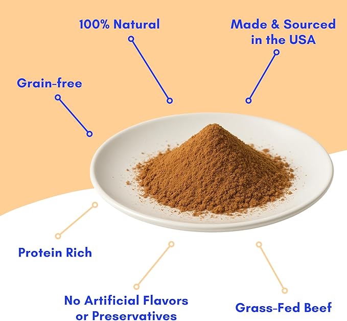 PAWW CHEW Beef Liver Food Topper & Knee Caps for Dogs, 100% Natural, Made in The USA, Dog Seasoning for Food, Meal Topper for Picky Eaters