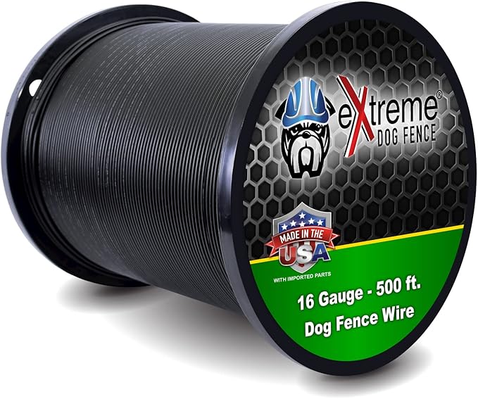 Extreme Dog Fence 16 Gauge Wire 500 Feet - Heavy Duty Pet Containment - Universally Compatible with Every In-Ground Fence System for Dogs - Dog Containment System Wire…