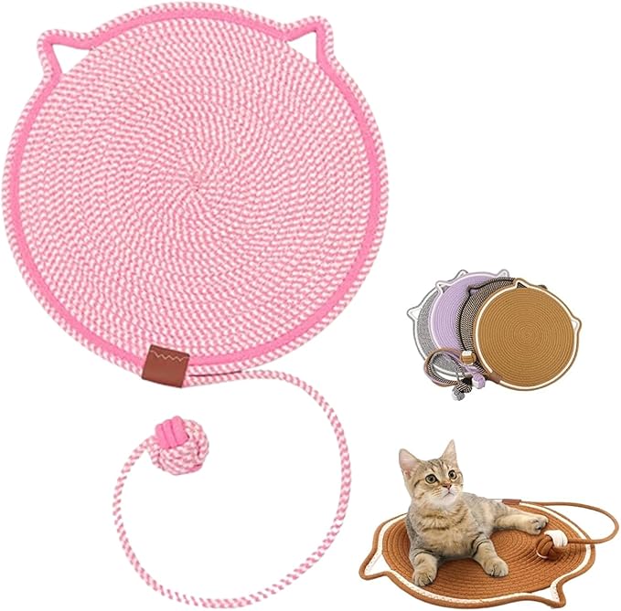 Pets Dual Scratching Pad, Cat Scratch Mats for Indoor Cats, Dual Scratching Pad for Cats, Scratching Pads for Indoor Cat(Pink, 50cm-20IN)