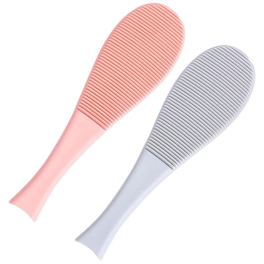 Luxshiny 2pcs Cat Tongue Comb Fish Shape Pet Slicker Brush with Soft Barbs for Hair Removal, Grooming Massage Comb for Cats, Blue and Pink, Suitable for Shedding and Fur Care