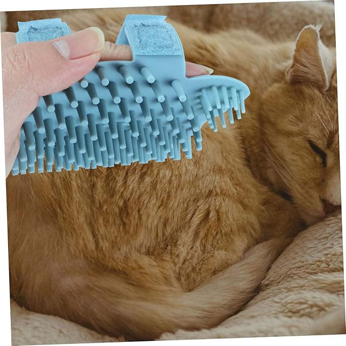 VICASKY Pet Grooming Brush Silicone Massage Brush Cat Wall Matted Fur Remover for Cats Flea Comb