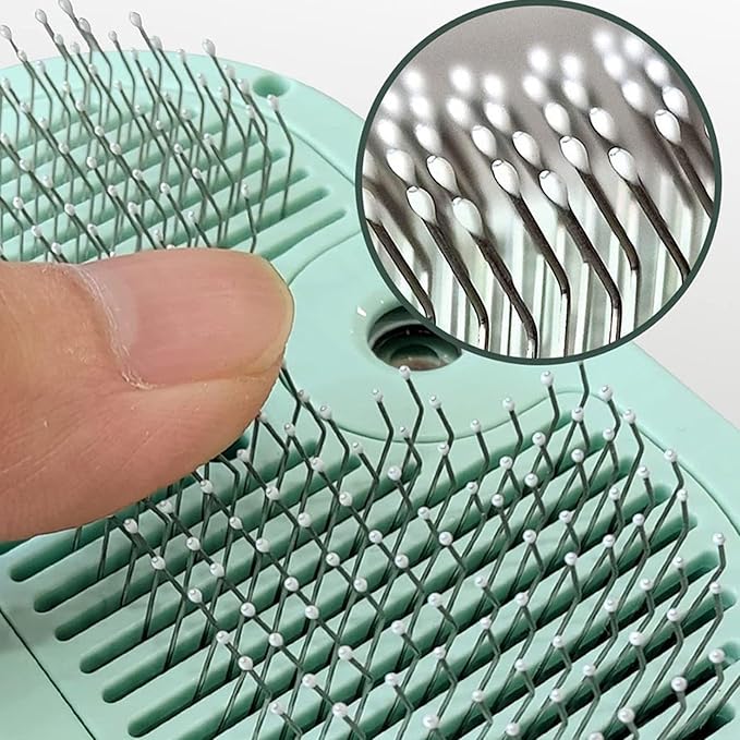 Cat Brush - Self-Cleaning Ergonomic Pet Grooming Tool, Home Shower Dog Brush | Large Tank Misting Deshedding Comb with Steam, Hair Removal Steamer for Gentle Massager, Travel Pet Care Accessory