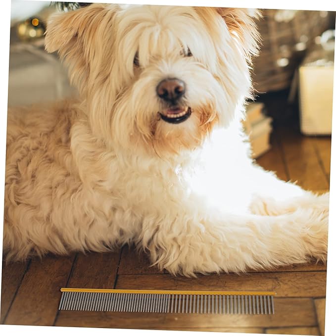 BESPORTBLE Ergonomic Pet Comb Grooming Accessory for Dogs Cats Wear-resistant Easy to Use Portable