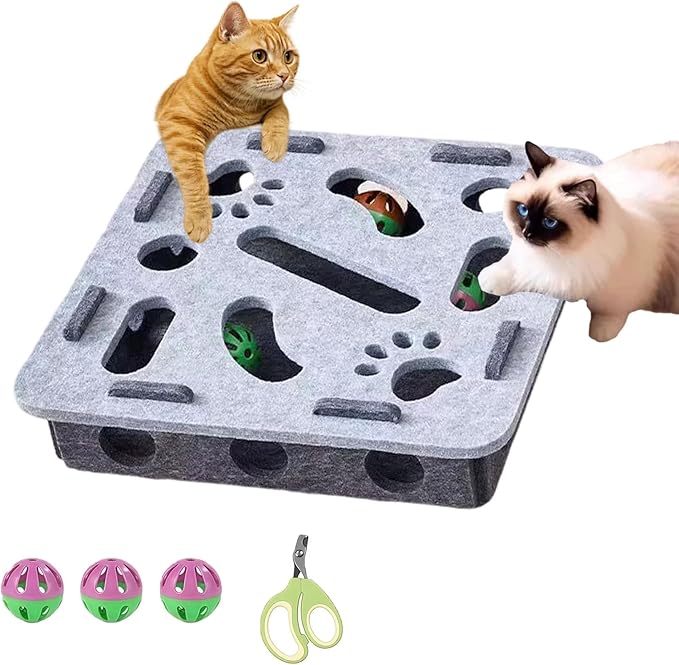 2026 New Cat Nail File Box, Nail File Box for Cats Stress Alternative to Clippers and Grinders, Sandpaper Inside for Indoor Cats Scratching for Indoor Cat (B-1)