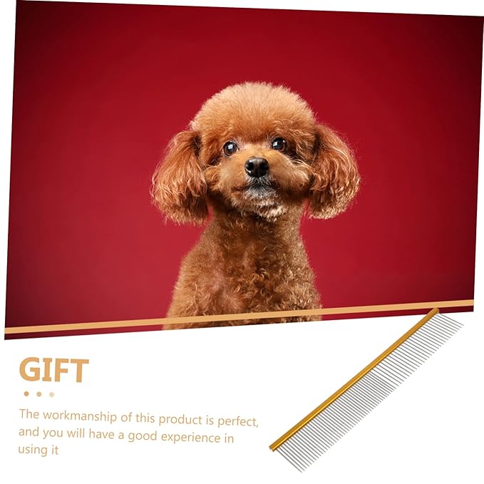 BESPORTBLE Ergonomic Pet Comb Grooming Accessory for Dogs Cats Wear-resistant Easy to Use Portable