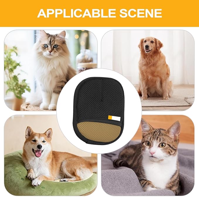 Washable Pet Hair Remover - Reusable Cat Grooming Glove | Soft Cat Remover for Cleaning Sofas, Dogs for Laundry, Pet Grooming Glove, Pet Removers