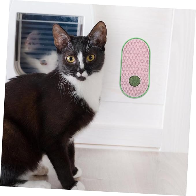BESPORTBLE Cat Self Sticky Massage Comb Wall-mounted Cat Scratcher Toy Lightweight Grooming Aid Space-saving Design for Play and Self-care