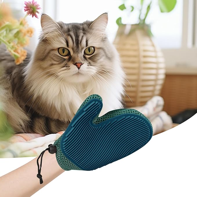 Genérico Pet Grooming Gloves, Cat Hair Removal, Grooming, Skin Remover, Deshedding Brush for Dogs, Kitten Care Accessory, Massage Gloves, Accessory