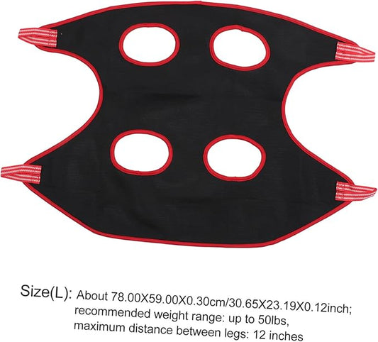 ibasenice 1 Set Pet Grooming Hammock for Cats and Dogs Sturdy Nail Clipper and File Tools Safe and Breathable Sling for Easy Grooming Accessories Included Random Color