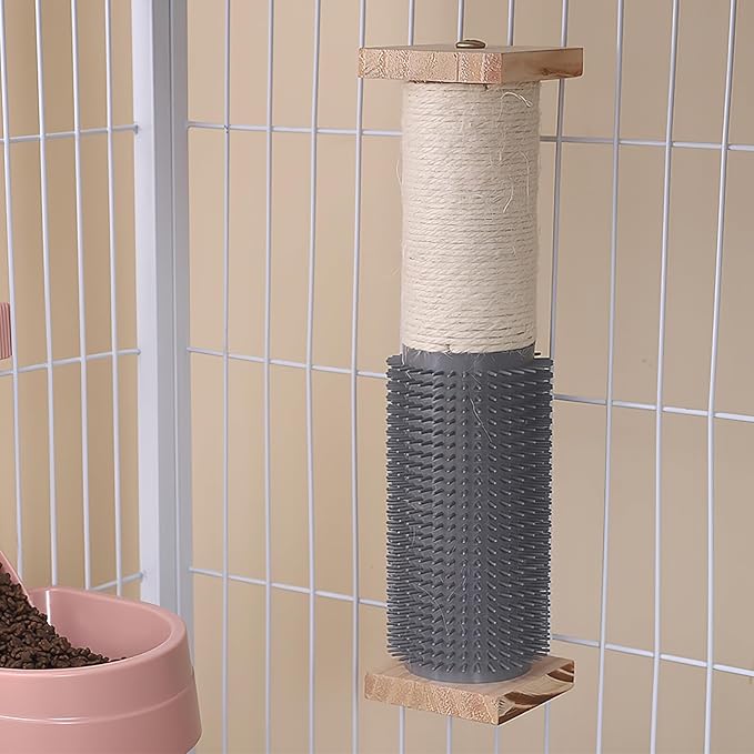 Cat Scratching Post Vertical Sisal Sturdy Floor Scratcher Itch Relief for Indoor Cats and Kittens Reusable Climbing Perch Pet