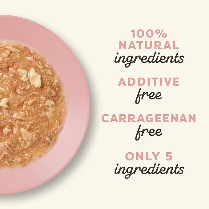 Applaws Natural Wet Cat Food, Made with Limited and Natural Ingredients, High Protein with No Artificial Additives or Fillers, Tuna Fillet with Salmon in Gravy (24 x 2.47oz Cans)