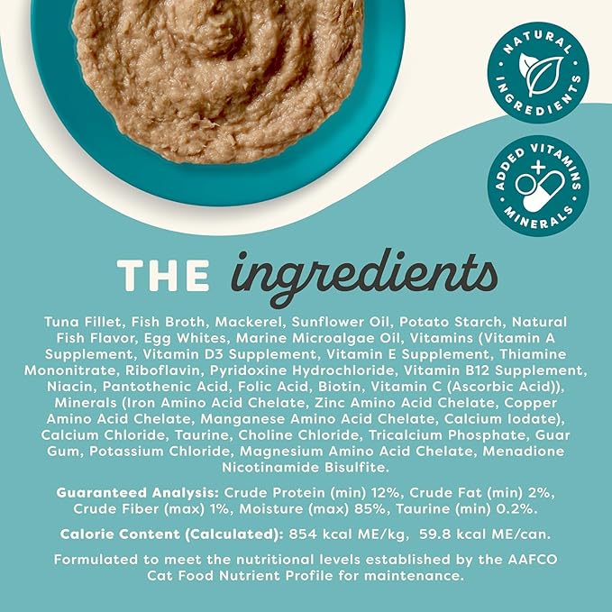 Applaws Vitality Grain-Free Wet Cat Food Pate in Broth in 4 Flavors (12 Cans Total, 2.47 oz Each) Plus Shaynanigans Silicone Lid