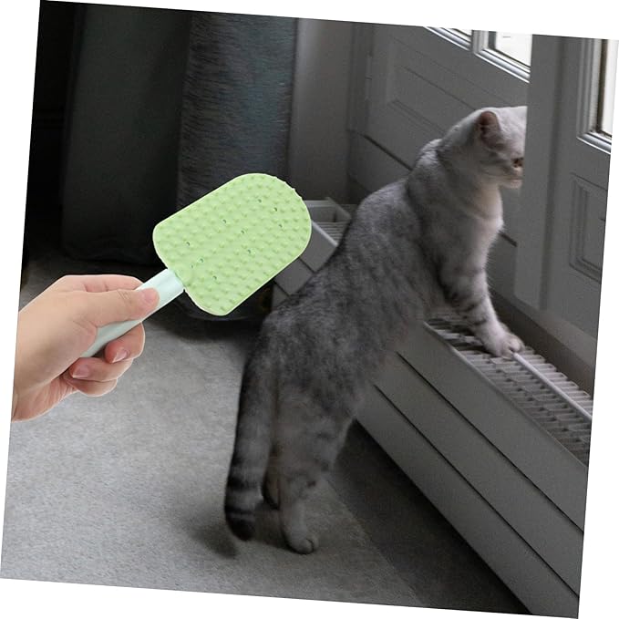 Happyyami 3pcs Dual-sided Cat Grooming Brush for Shedding and Ergonomic Washable for Small Dogs and Cats Spa