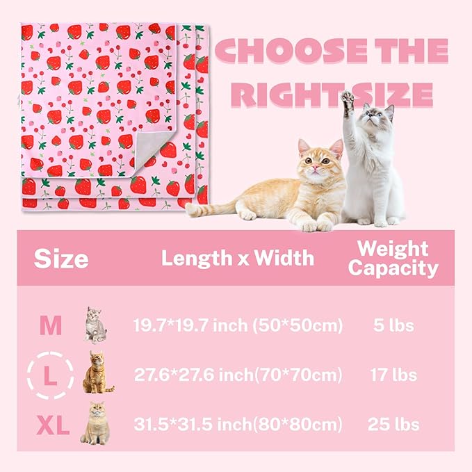 27.6 * 27.6 Inch Cat Grooming Wrap, Cat Wrap for Cutting Nails Cats Restraint for Nail Clipping Cats Swaddle Wraps for Medicine, Nail Clipping, Teeth Brushing, Ear Cleaning