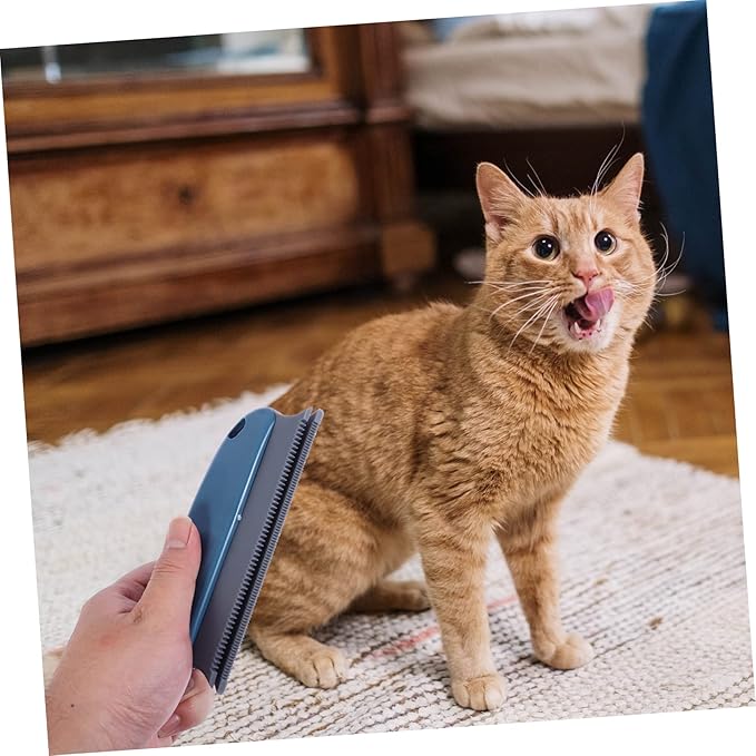 2pcs Pet Grooming Brush for and Cats Hair Removal Tool for Short Fur Gentle Deshedding and Cleaning Comb Colors