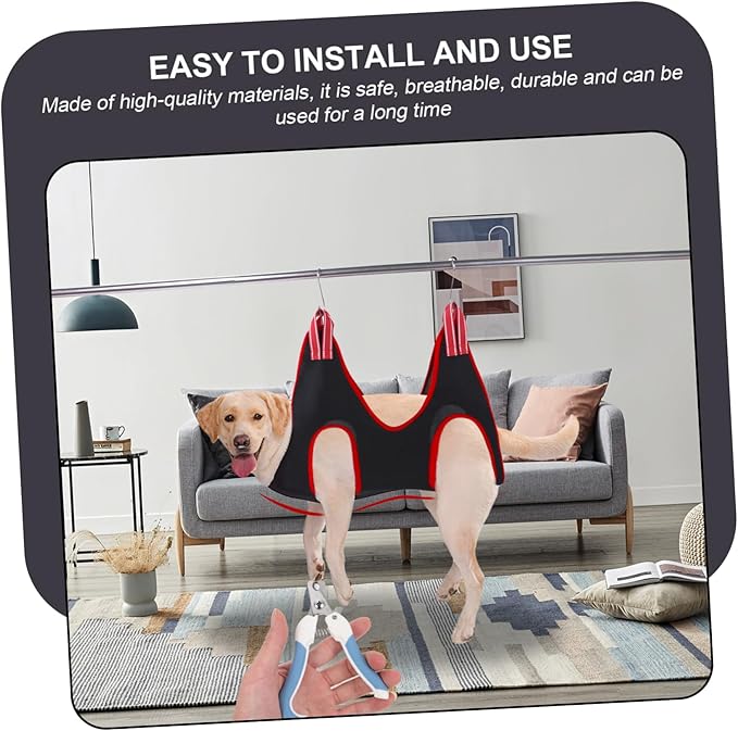 Kisangel Professional Cat Dog Grooming Hammock Nail Clippers Set Dog Grooming Bag for Medium and Small Pets