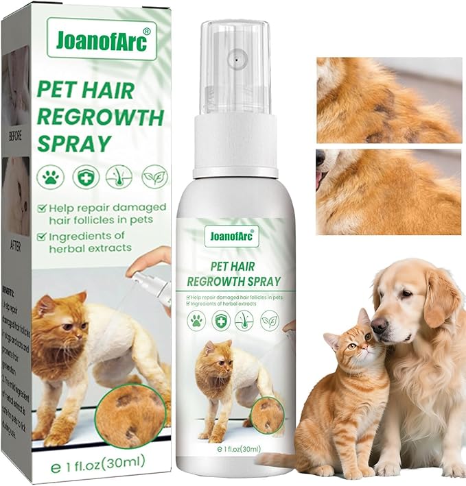 Leave-in Conditioning Spray for Dogs & Cats, 30ml - Tangle & Shed Control with Natural Oils, Promotes Shiny, Silky Coat & Soothes Skin
