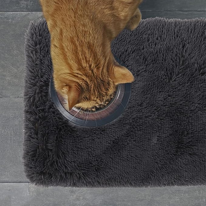 Plush Dog Bed Mat with Deep Sleep Cushion, Washable Pet Sofa Mat for Dogs and Cats, Medium 50x40x5cm, Dark Gray Comfortable Nest Pad for Puppy and Pet Supplies