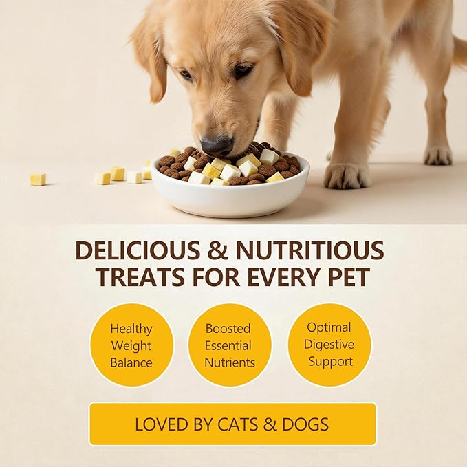 Freeze Dried Pumpkin Dog & Cat Treats, Single Ingredient Natural Pumpkin Snacks, High Fiber Digestive Support, Grain Free Healthy Pet Training Treats & Food Topper 3.5 oz