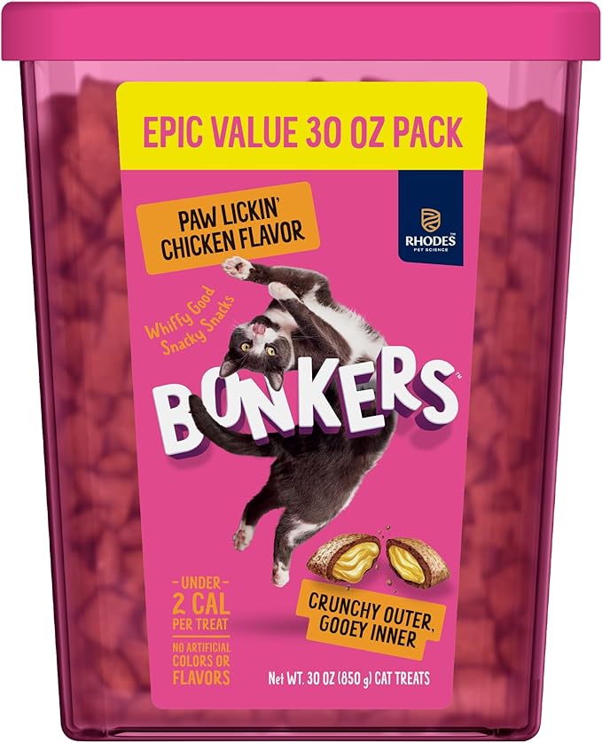 Bonkers Bites CAT Treats PAW Lickin Chicken 30 OZ