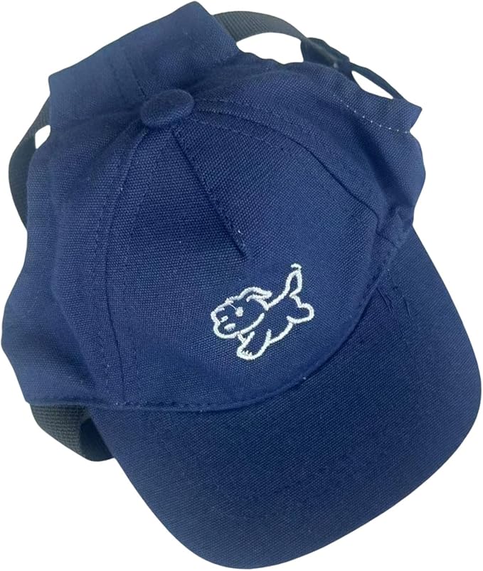 Permeable Cotton Dog Hat with Regulable Strap Sun Protective Baseball Puppies Headwear Pet Supply Pet Sun Protecting