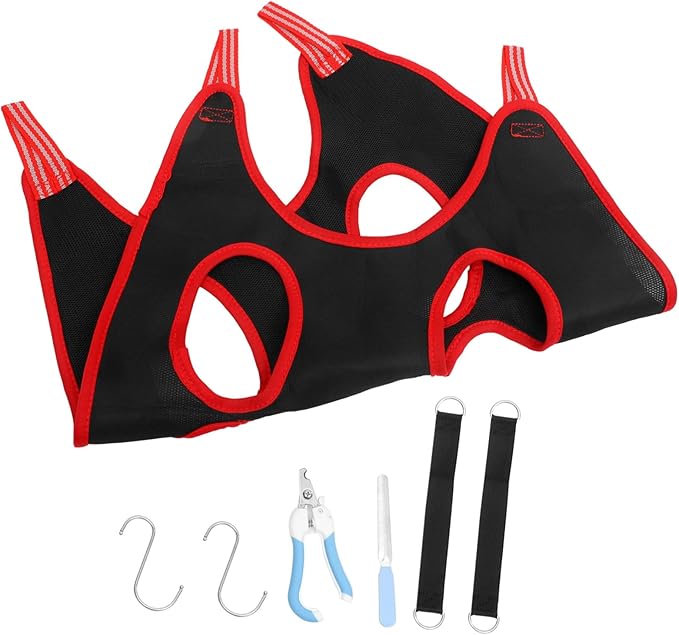 Garneck 1set Nail Trimming Hammock Pet Hanging for Safe Grooming Breathable Material Accessories for Home and Pet Shops