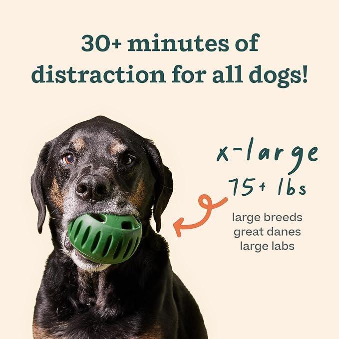 WOOF Pupsicle and Treat Tray - Long-Lasting Interactive Dog Ball Toy and Silicone Dog Treat Mold - Keep Your Pup Busy - Easy to Clean - Dog Toys for XL Dogs 75 lbs and Up