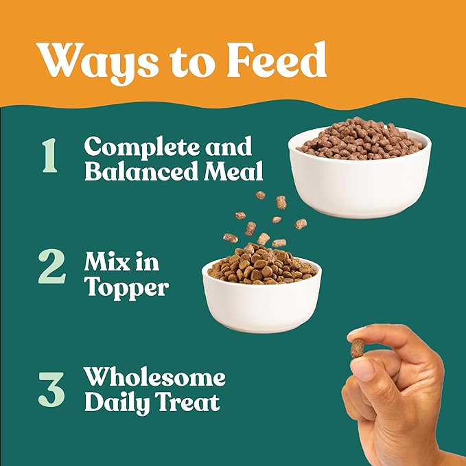 Little Hunter- All Natural Freeze Dried Raw Fresh Dog Food (Beef) | Small & Large Breeds Topper & Meals | High Protein + Organic Fruits & Veggies Veterinarian Made Small Batch USDA Certified raw Beef