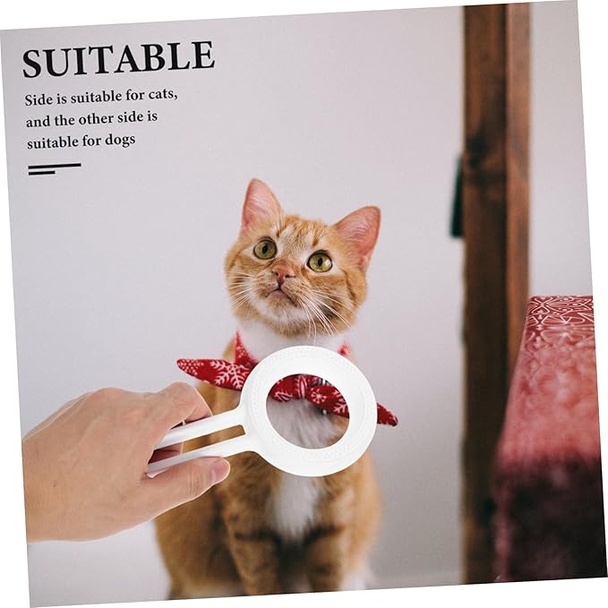 Toyvian Pet Grooming Comb for Cats and Double-sided Deshedding Tool for Efficient Fur Removal Abs Material Indoor Pet Grooming
