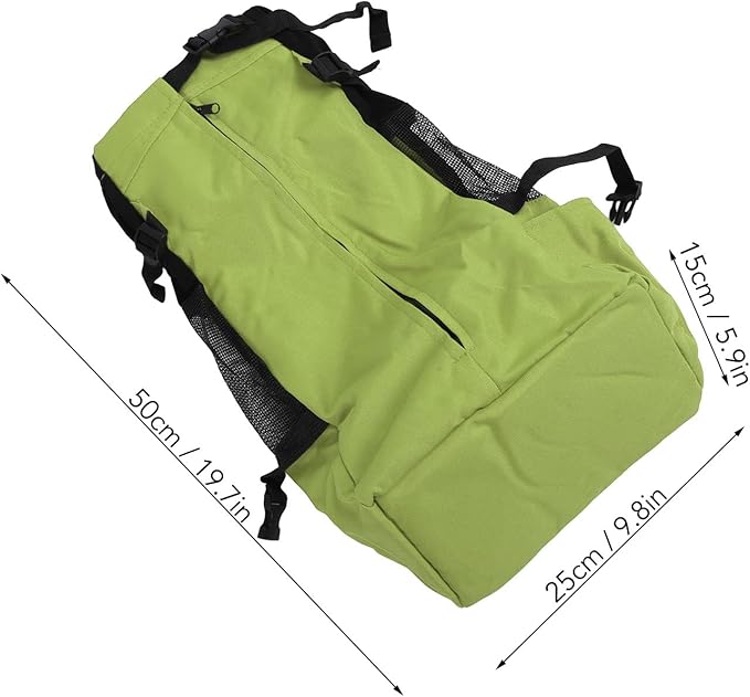 Zerodis Pet Carrier Backpack Front Back with Ventilated Mesh Hands Free for Travel Outdoor Hiking Cycling Cat Dog Supplies (Green)
