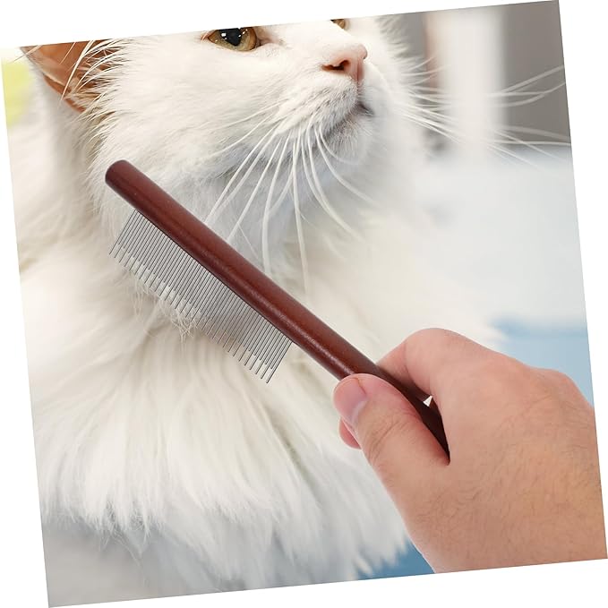 POPETPOP 3pcs Pet Comb Dog Cat Grooming Tool Dematting Knotting Flea Comb Long Handle
