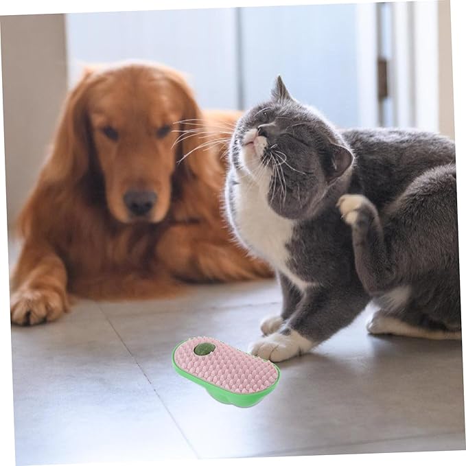 BESPORTBLE Cat Self Sticky Massage Comb Wall-mounted Cat Scratcher Toy Lightweight Grooming Aid Space-saving Design for Play and Self-care