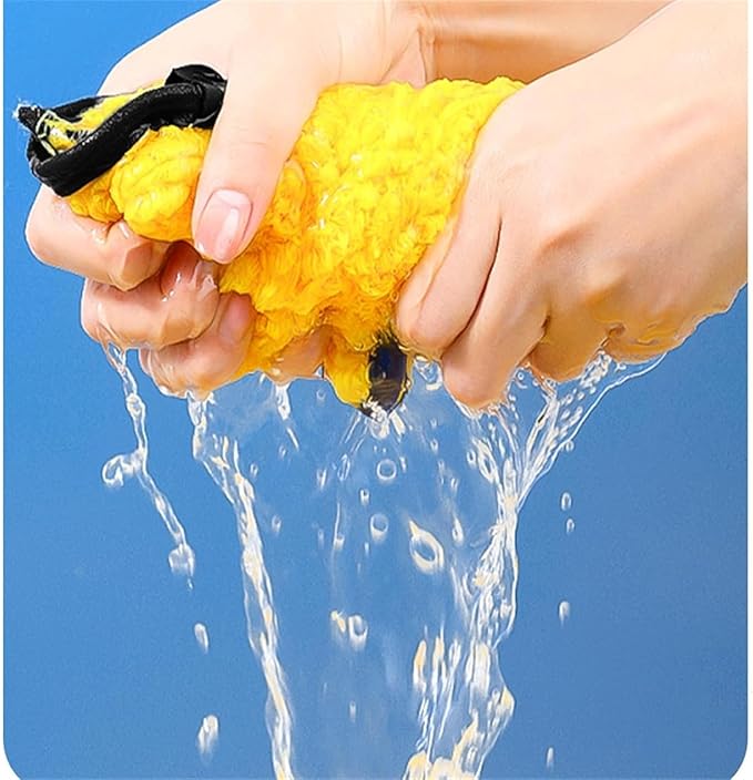 2026 New Corals Fleece Pet Grooming Gloves, Soft Cat Bathing Mitts, Gentle Absorbent Towel Gloves, Reusable and Lightweight, Quickly Drying Dogs Cats (Blue, 4pcs)