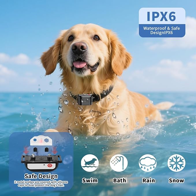 Wireless Dog Fence System, Invisible Fence for Dogs with Shock/Vibration Modes,Waterproof & Adjustable Perimeter Collar for Safety and Outdoor, Remote Training Collar