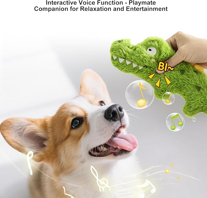 Lovely Plush Squeak Stuffed Toy Interactively Plush Bites Teeth Grinding Puppies Training Supply Pet Dog Chew Squeak