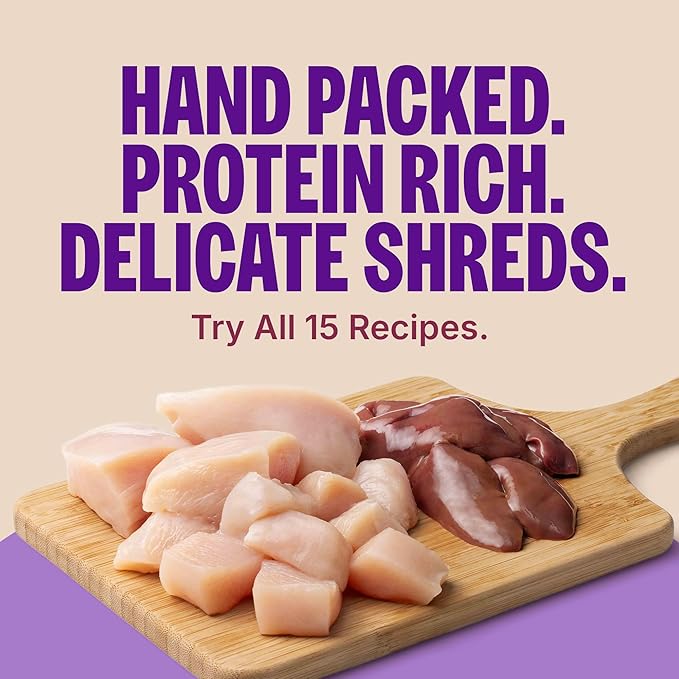 Wellness CORE Signature Selects Shredded Adult Wet Cat Food, Natural, Protein-Rich, Grain Free, 5.3 Ounce, 12 Pack (Chicken & Turkey)