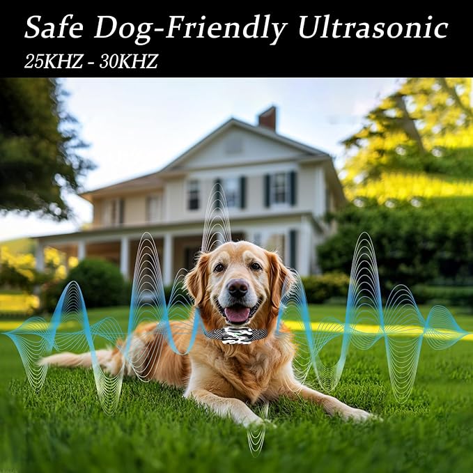 GT1-Wireless Dog Fence & Ultrasonic Training Collar - 1160-Yard Adjustable Boundary for Outdoor, 4 Modes (Beep/Vibration/Static/Ultrasonic), Waterproof, 185-Day Standby-1 Dog