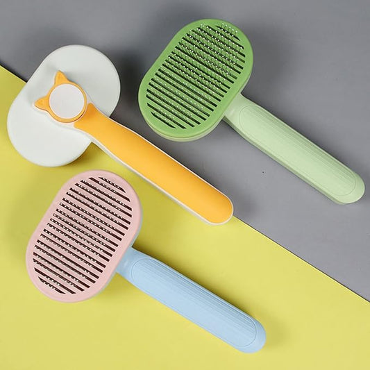 Pet Brush Slickers Comb Bent Steel Needle For Shedding & Grooming For All Long/Short Hair Dogs Cats Pet Dog Slickers Brush Soft Massage Grooming For Dogs Cats With Double