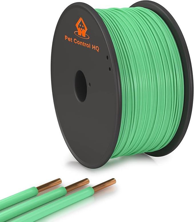 Pet Control HQ Extra Underground Dog Fence Wire Wireless Electric Fence for Dogs, 984ft, 20AWG, Electric Dog Fence Wire for Dog Containment System In-Ground Pet Boundary Wire