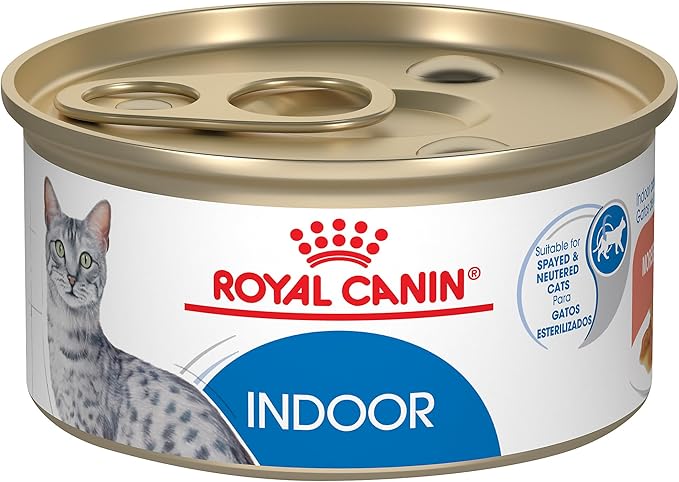 Royal Canin Feline Health Nutrition Indoor Adult Morsels in Gravy Cat Food, 3 oz (Pack of 24)
