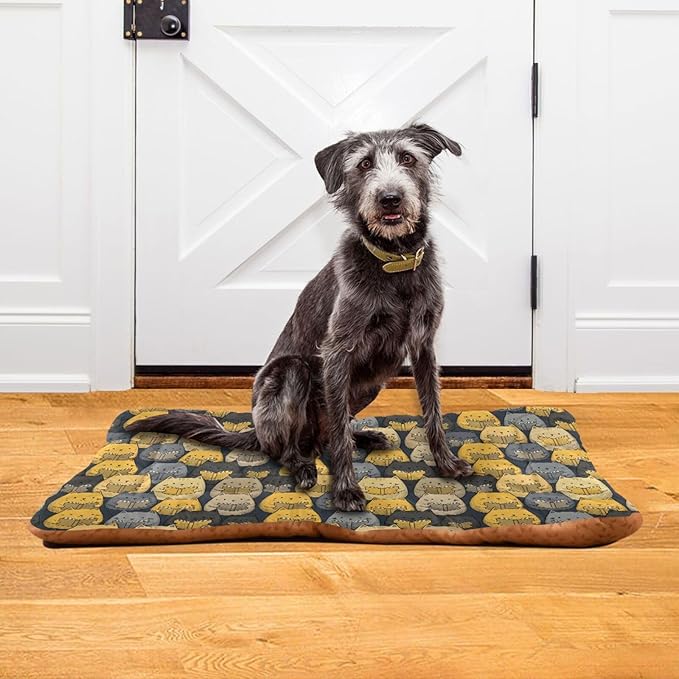 Dog Bed for Crate Washable Pet Sleep Pad, Cat Kennel Mat with Non-Slip Bottom, Soft Fluffy Supplies Pet for Dogs and Cats (36x24 inch)