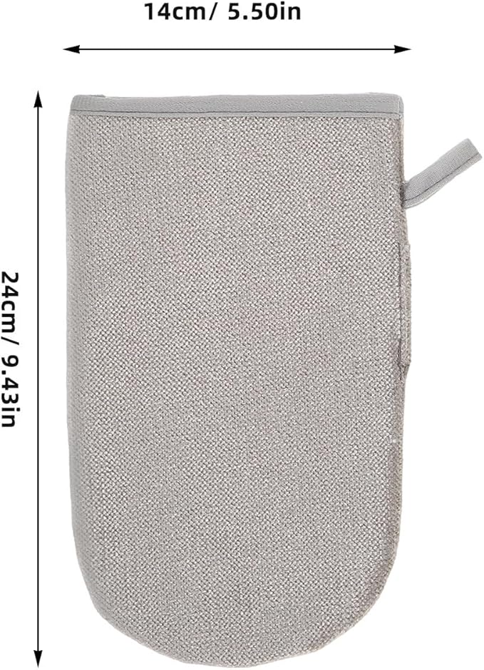 2pcs Pet Hair Removal Glove: Double-Sided Pet Grooming Glove for Cats and Dogs - Electrostatic Hair Removal Mitt for Clothing Couch Carpet & Curtain