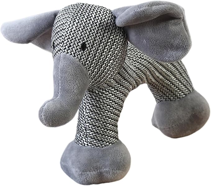 Stuffed Dog Toys - Plush Squeaker, 1 Piece Textile Creature for Canine Engagement, Soft Fabric Doll with Internal Sounder, Pet Supply, Interactive Plaything for Pups, Felines and Animals