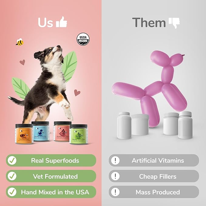 kin+kind Skin and Coat Supplement for Dogs & Cats – Natural Vitamin Supplements with Organic Ingredients for Shiny Fur, Moisturized Skin & Overall Pet Wellness – Dog Essentials & Cat Essentials 3x4 oz