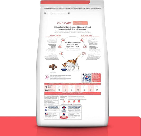 Hill's Prescription Diet ONC Care Dry Cat Food, Chicken, Veterinary Diet, 7 lb. Bag
