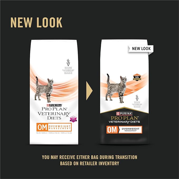 Pro Plan Veterinary Diets Purina OM Overweight Management Feline Formula Dry Cat Food - 6 lb. Bag