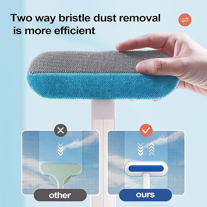 Pet Hair Removal Brush for Clothes - Electrostatic Dog Grooming Supplies - Mesh Screen Cleaner Brush - for Dog Owners Office Car Clothes Bedding Sheets Carpets Sofas Apartment Mattress