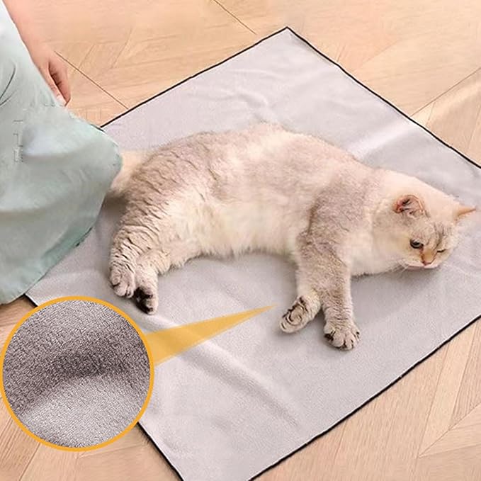 Grooming Cat Fabric Wrap - Adhesive Anti-Bite Fabric Swaddle Cat Wrap, Cat Grooming Swaddle Wrap | Screen Cleaning Cloth Cat Claw Care Adherent Restraint Wrap for Pet Shelter, Home
